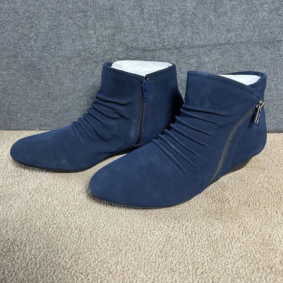 Array Women's Cheyenne Blue Leather Chukka Boots Size 9M- NEW - Picture 3 of 9